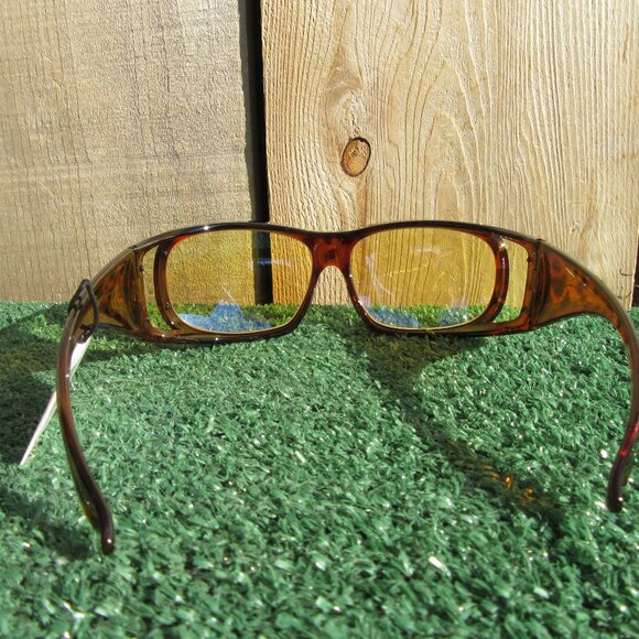 Brand New Eagle Eyes Night Lite Fiton Tortoise Shell Yellow Sunglasses #50036 - Picture 4 of 10